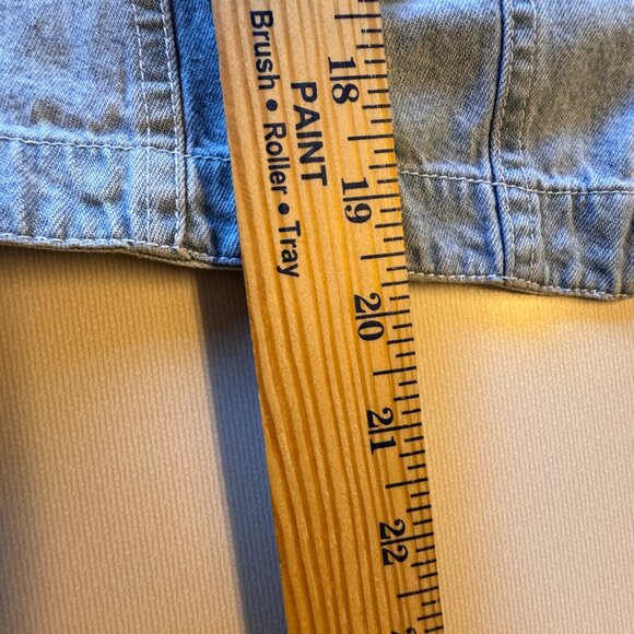 Vintage Sasson Denim Vest Womens Large Blue Western Cowboy Core Grunge - Picture 6 of 8